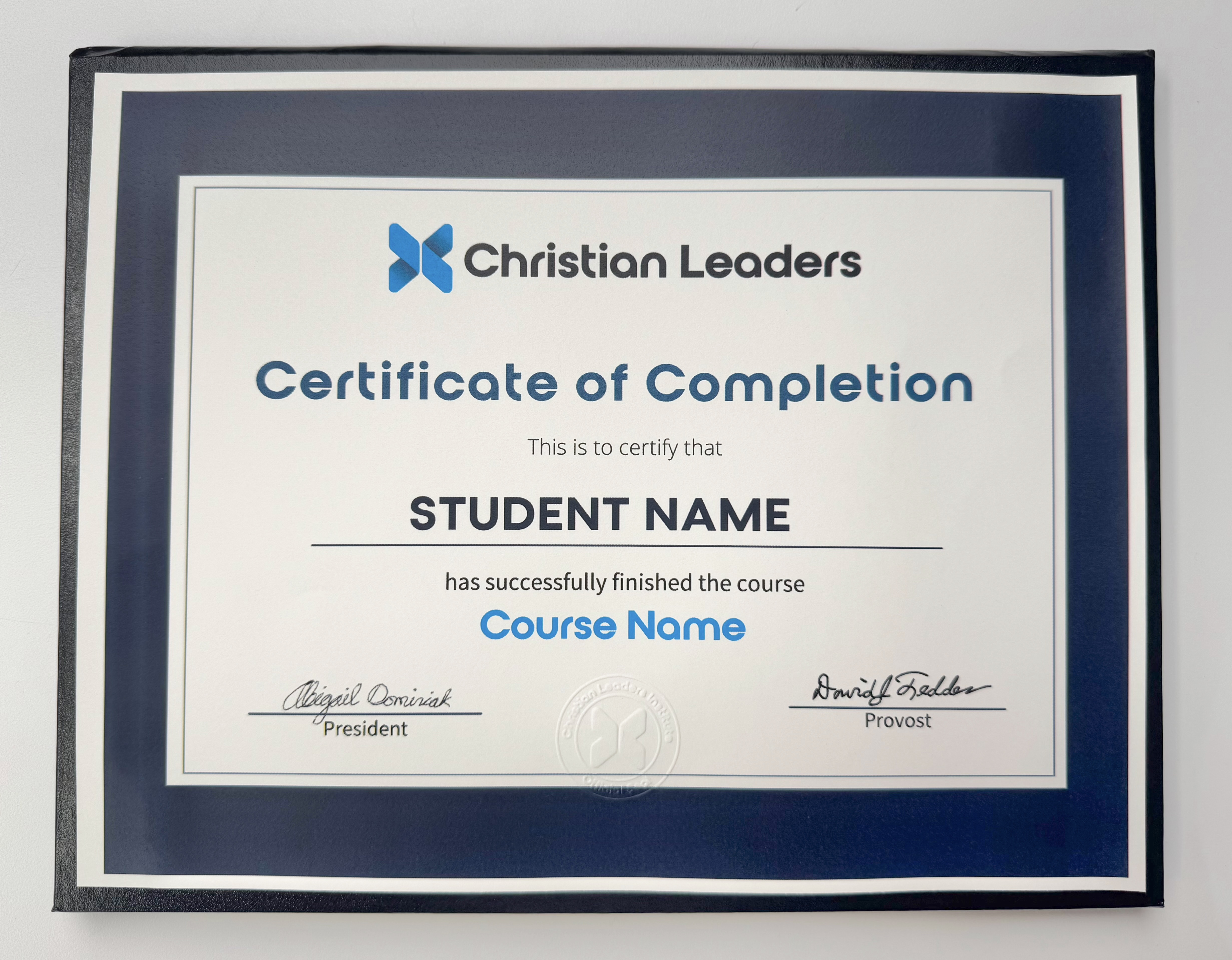 Course Completion Certificate