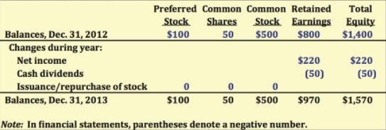 Shareholder Equity