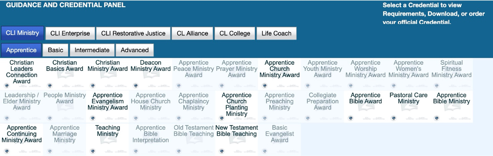 Guidance and Credential Panel 2